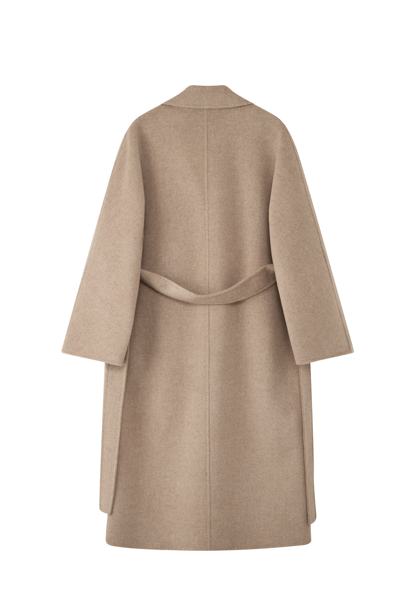 Max801 Khaki Double - faced Cashmere Coat | 2024 Autumn/Winter Long Double - breasted Woolen Jacket - 幽兹