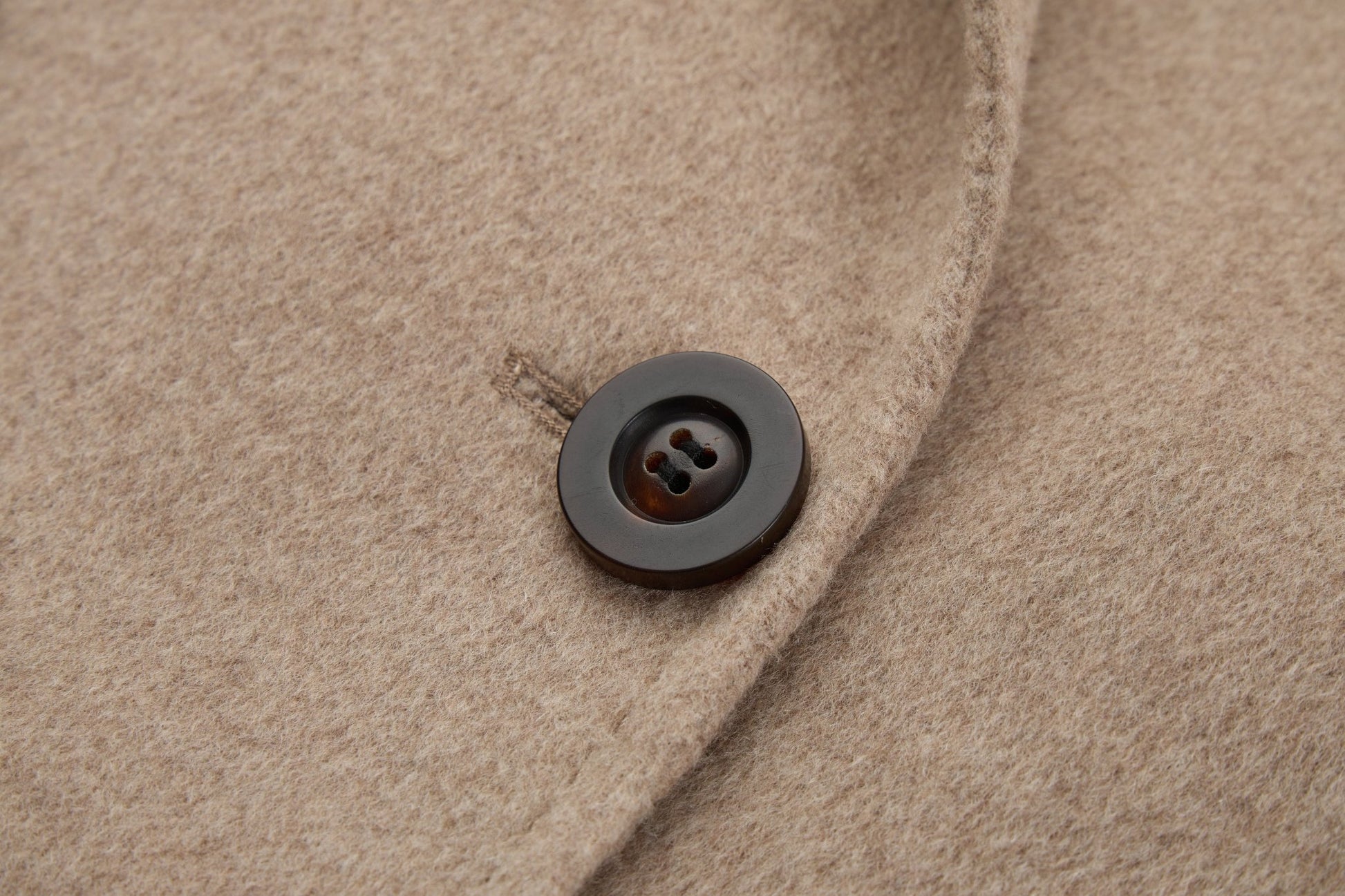 Max801 Khaki Double - faced Cashmere Coat | 2024 Autumn/Winter Long Double - breasted Woolen Jacket - 幽兹