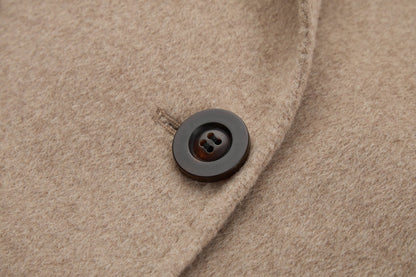 Max801 Khaki Double - faced Cashmere Coat | 2024 Autumn/Winter Long Double - breasted Woolen Jacket - 幽兹
